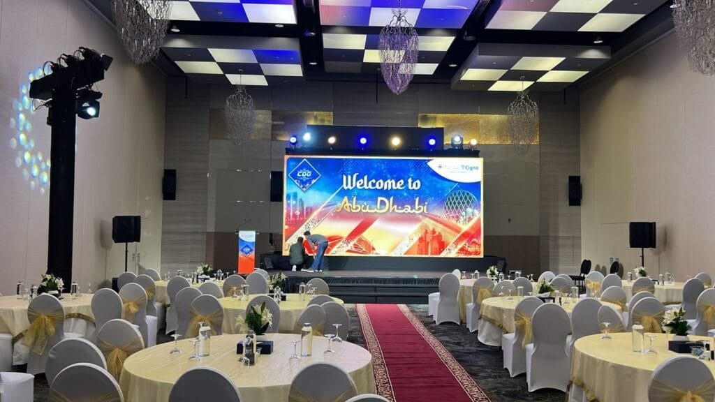 Technical event production setup